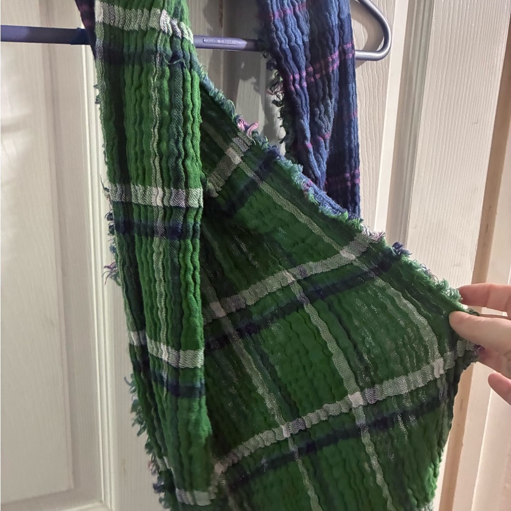 Women’s Plaid Infinity Scarf - Picture 3 of 4